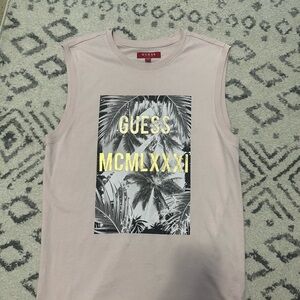 Guess Light Pink Crew Neck Tee